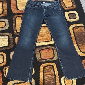 Silver Jeans Women's Flare Leg Jeans - Dark Blue